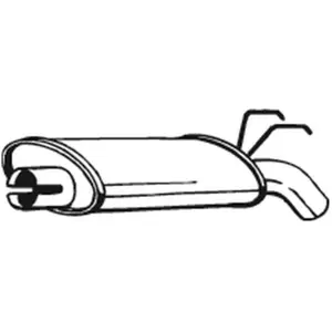 Silencieux arrière bosal 200-499