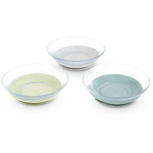 Béaba Coffret 3 assiettes en verre X Duralex Misty green pas cher
