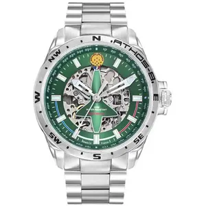 Montre Bracelet Patrouille de France Automatique Acier Cadran Vert A8-100ED-668142 pas cher