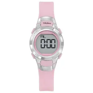 Montre Junior - TEKDAY - 654667 - Silicone Rose - Digital - Étanchéité 10 Atm pas cher