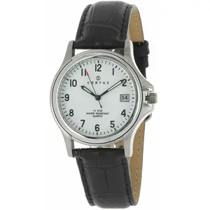 Montre - CERTUS - Cuir - Marron - Analogique - Classique pas cher