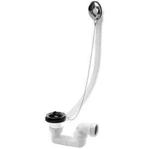 NICOLL Vidage baignoire à chaînette avec siphon orientable à 360° pas cher