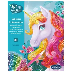 Comparateur de prix : SentoSphère Jeu créatif Tableau à diamanter Licorne