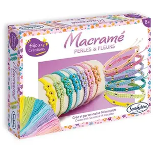 SentoSphere bracelets macramé perles et fleurs pas cher