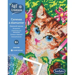 Comparateur de prix : Jeu créatif SentoSphère Art & Creations Canevas à diamanter Chaton