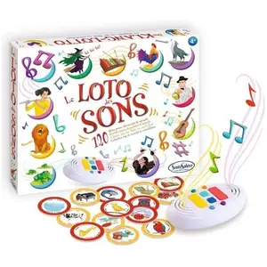 Sentosphère Jeu de société - SENTOSPHERE - Le Loto des Sons - Dès 4 ans - 120 sons - 8 langues pas cher