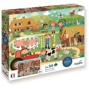 SentoSphere Puzzle SentoSphère Ferme et Ville de 2 à 24 pièces pas cher