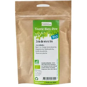 Comptoir de l'Apothicaire Tisane Joie de Vivre Bio 50gVendu paratida-sante-discount-fr