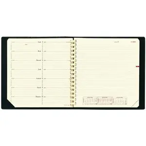 Agenda semainier de bureau spiralé Note 16 S Quo Vadis Impala noir 2010 pas cher