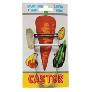 Rasoir légumes castor Inox blister pas cher