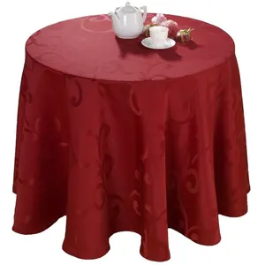 Calitex Nappe Festive, Cerise, Ronde 170 pas cher