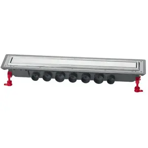 WIRQUIN Caniveau douche Venisio + grille inox rÃ©versible Ã 50 - 700mmVendu parrakuten