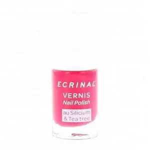 Ecrinal vernis silicium + tea rouge fuchsia pas cher