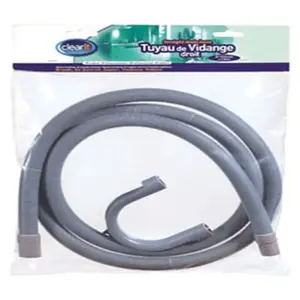CLEARIT Tuyau de vidange droit ø 19 22MM - 2.5 m pour lave linge... pas cher