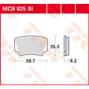 Trw Plaquettes De Frein Frittées Mcb825 Si pas cher
