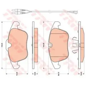 TRW Remblokken set pas cher