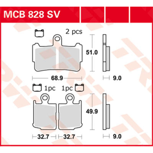 Comparateur de prix : TRW Lucas Sintered voering MCB828SV