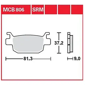 TRW MCB806 Plaquette de Frein pas cher