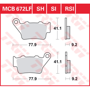 Trw Plaquettes De Frein Mcb672