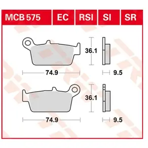 Comparateur de prix : TRW Lucas Remblok MCB575