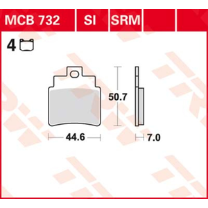 TRW MCB732SRM Plaquette de Frein pas cher
