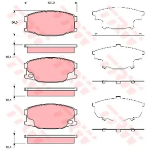Comparateur de prix : TRW Plaquettes de frein X4 pour MITSUBISHI: Canter (Ref: GDB3388)