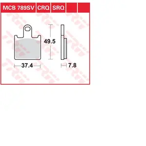Comparateur de prix : TRW MCB789CRQ Plaquette de Frein
