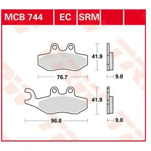 TRW MCB744 Plaquette de Frein pas cher