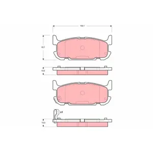 TRW Remblokken set pas cher