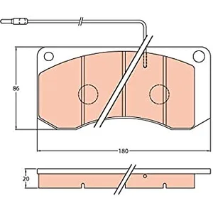 TRW GDB5051 Kit de patins de frein, disque de freinVendu paroscaro