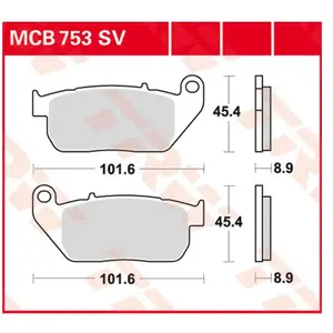 Trw Plaquettes De Frein Frittées Mcb753sv pas cher