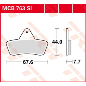 TRW MCB763SI Plaquettes de Freins Sinter, TÜV Homologué pas cher