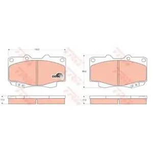 TRW Remblokken set pas cher