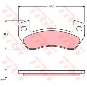 TRW Plaquettes de frein X4 pour LIGIER: NOVA, BE UP, AMBRA (Ref: GDB1680) pas cher