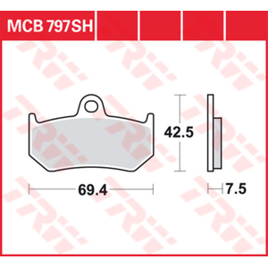 Comparateur de prix : TRW Lucas Sintered voering MCB797SH