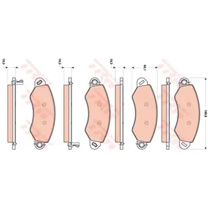 TRW GDB1744 Jeu de Plaquettes de Frein pas cher