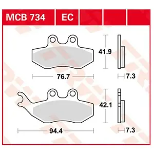 Comparateur de prix : TRW Lucas Remblok MCB734