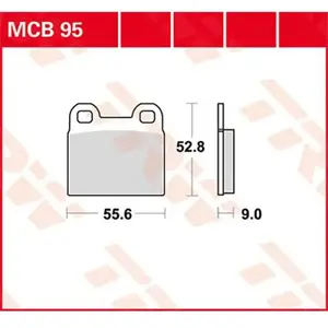 TRW Lucas Remblok MCB95 pas cher