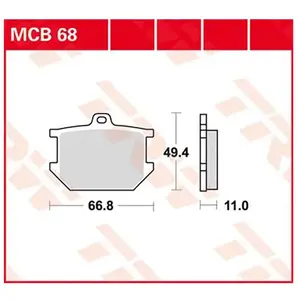 TRW Lucas Rem voering MCB68 pas cher