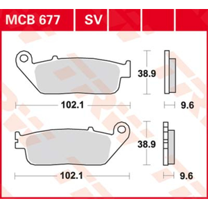 Trw Plaquettes De Frein Mcb677