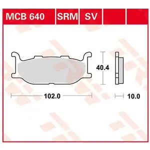 TRW MCB640 Plaquette de Frein pas cher