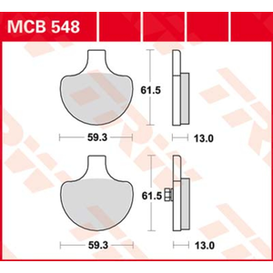TRW MCB548 Plaquette de Frein