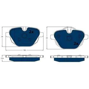 TRW Plaquettes de frein X4 pour BMW: i8, Série 5 (Ref: GDB1840BTE) pas cher