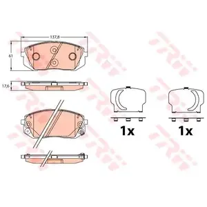 TRW Remblokken set pas cher