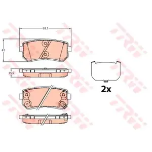 TRW Remblokken set pas cher