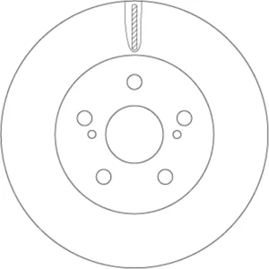 TRW Disques de frein pour TOYOTA: Prius (Ref: DF6734) pas cher