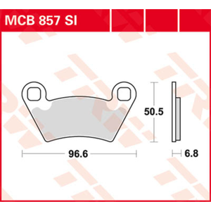 TRW Plaquettes de frein, et mâchoires moto, MCB857SI Sinter offroad