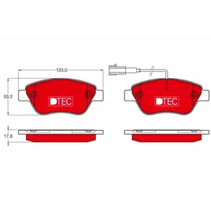 TRW GDB1654DTE Plaquettes de frein à disque pas cher