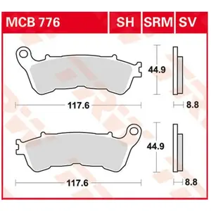 Comparateur de prix : Trw Plaquettes De Frein Mcb776
