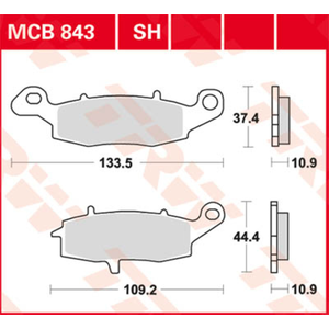 Comparateur de prix : TRW Lucas Remblok MCB843